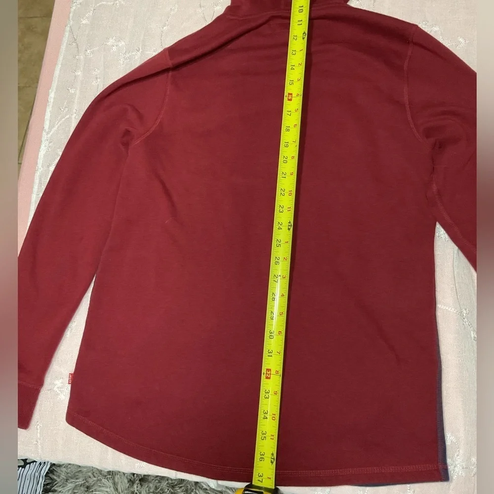 Levi's Men's Red and Blue Hoodie